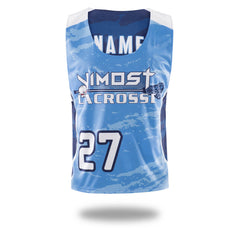 Sublimated Vimost Blue Design Lacrosse Pinnes | Vimost Shop.