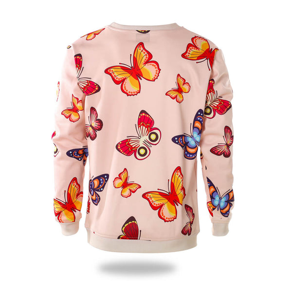 Woman Butterfly Pattern Designer sweatshirt | Vimost Shop.