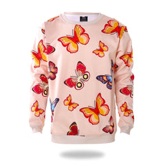 Woman Butterfly Pattern Designer sweatshirt | Vimost Shop.