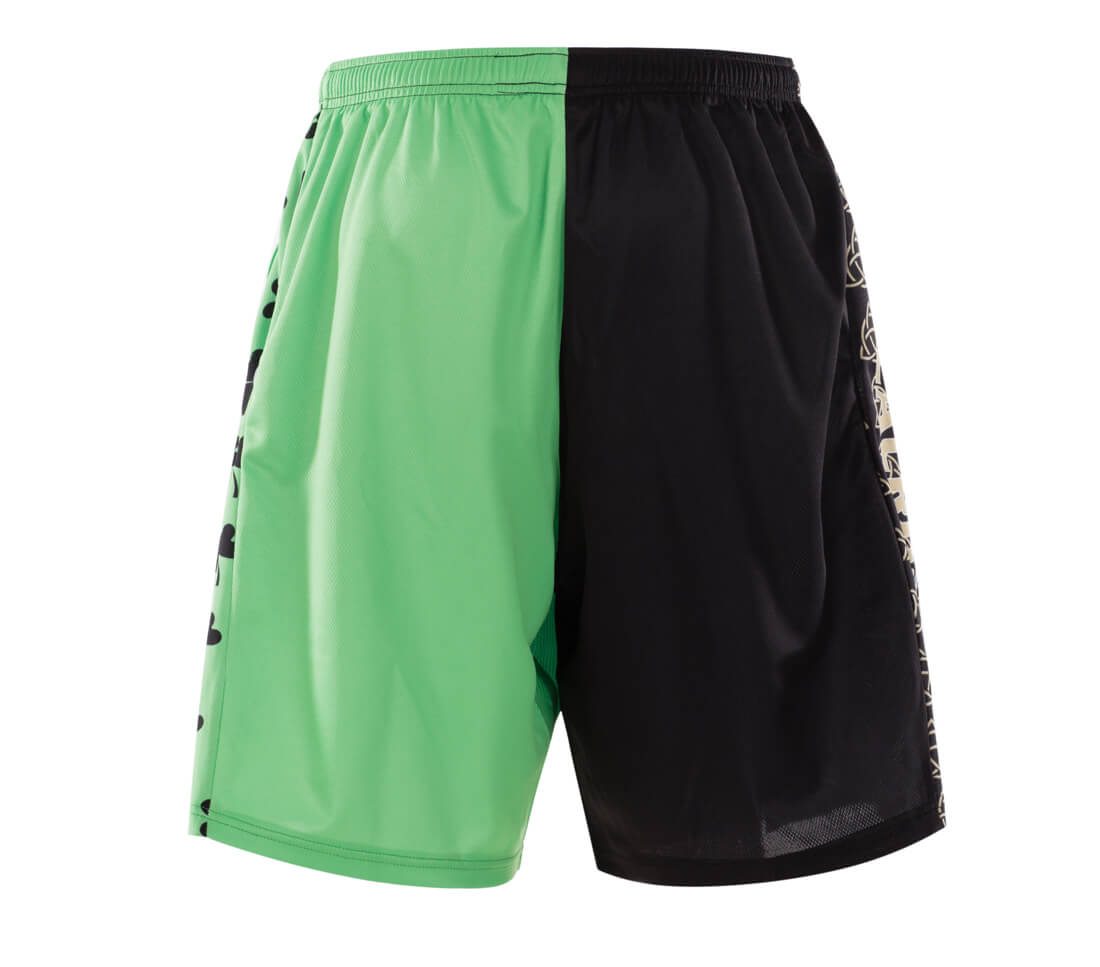 Clover Black Green Design Lacrosse Reversible Pinnes and Shorts | Vimost Shop.