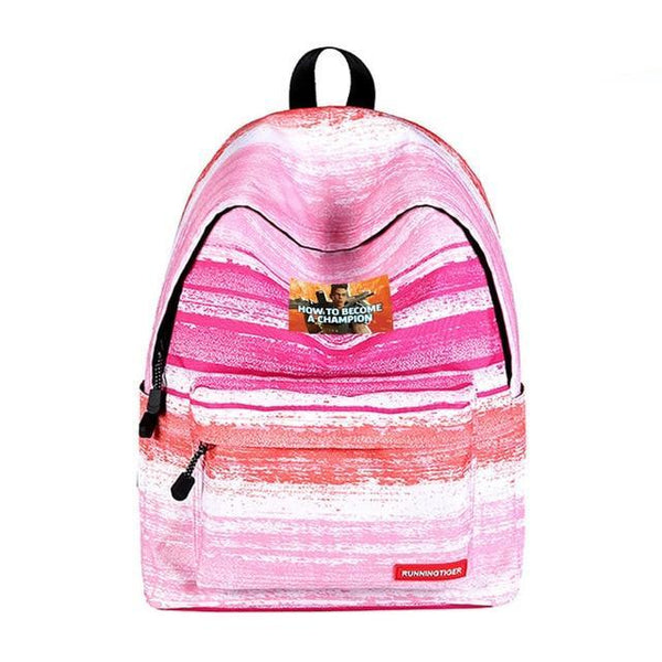 Colorful Striped Starry sky New Hip-Hop School Style Backpack - Vimost Shop