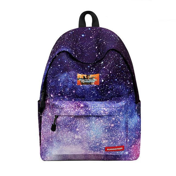 Colorful Striped Starry sky New Hip-Hop School Style Backpack - Vimost Shop