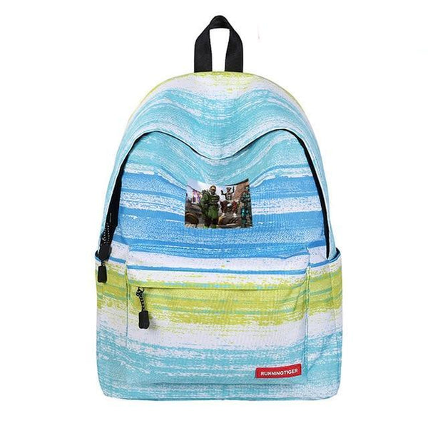 Colorful Striped Starry sky New Hip-Hop School Style Backpack - Vimost Shop