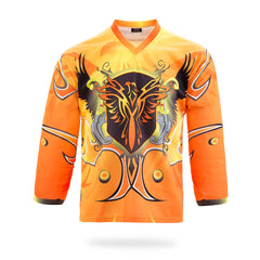 Firebirds Design Yellow Hockey Jersey