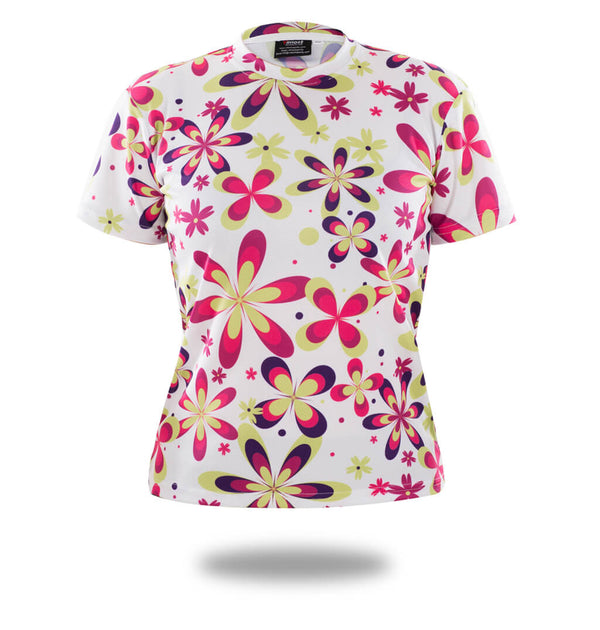 Flowers Woman Short Sleeve T Shirts | Vimost Shop.