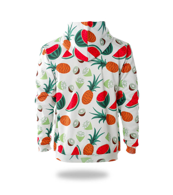 Fruits Pattern Design Pullover Hoodie with Ziper | Vimost Shop.