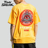 Geometry Triangle Eye T Shirts Men's Hip Hop T-Shirt Godfather Printed Casual Cotton Tops Tees New Summer Streetwear Tshirt | Vimost Shop.