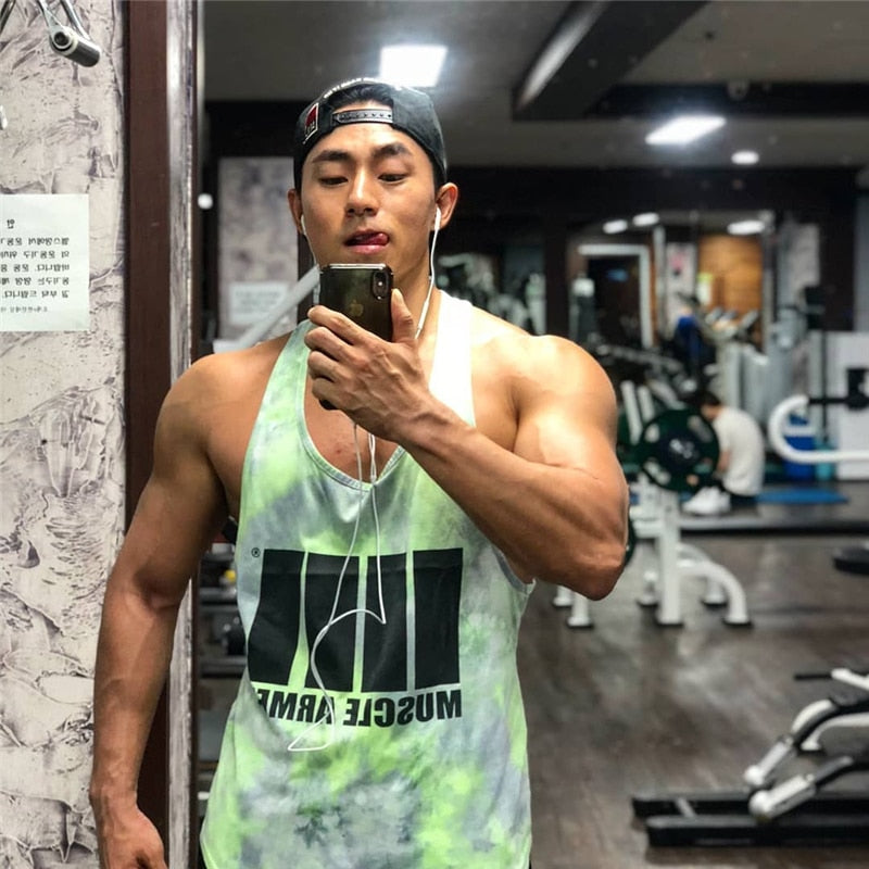 Gyms Fitness Workout Singlet Sling Vest Men Bodybuilding Tank Top Camouflage sleeveless Shirt Boy Summer Brand gym clothing | Vimost Shop.