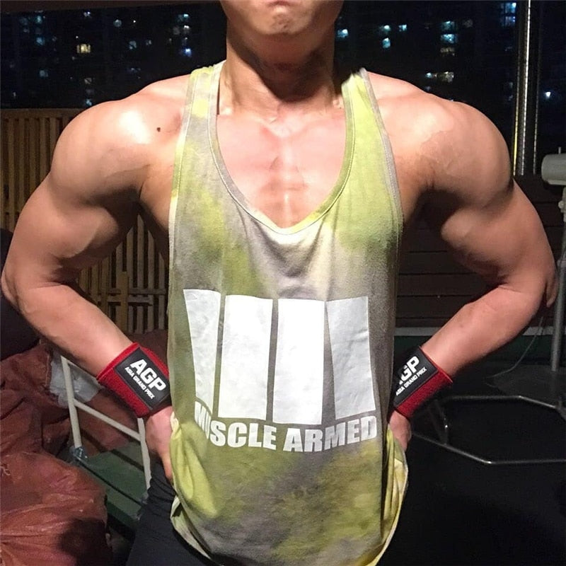 Gyms Fitness Workout Singlet Sling Vest Men Bodybuilding Tank Top Camouflage sleeveless Shirt Boy Summer Brand gym clothing | Vimost Shop.