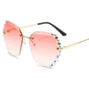 Women Luxury Brand Design Sexy Diamond Square Sun Glasses | Vimost Shop.