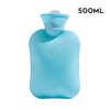 500/1000ML Thick Hot Water Bottles Portable Rubber Winter Warm Hot Water Bag Hand Warmer Girl Pocket Hand Feet Warm Water Bottle