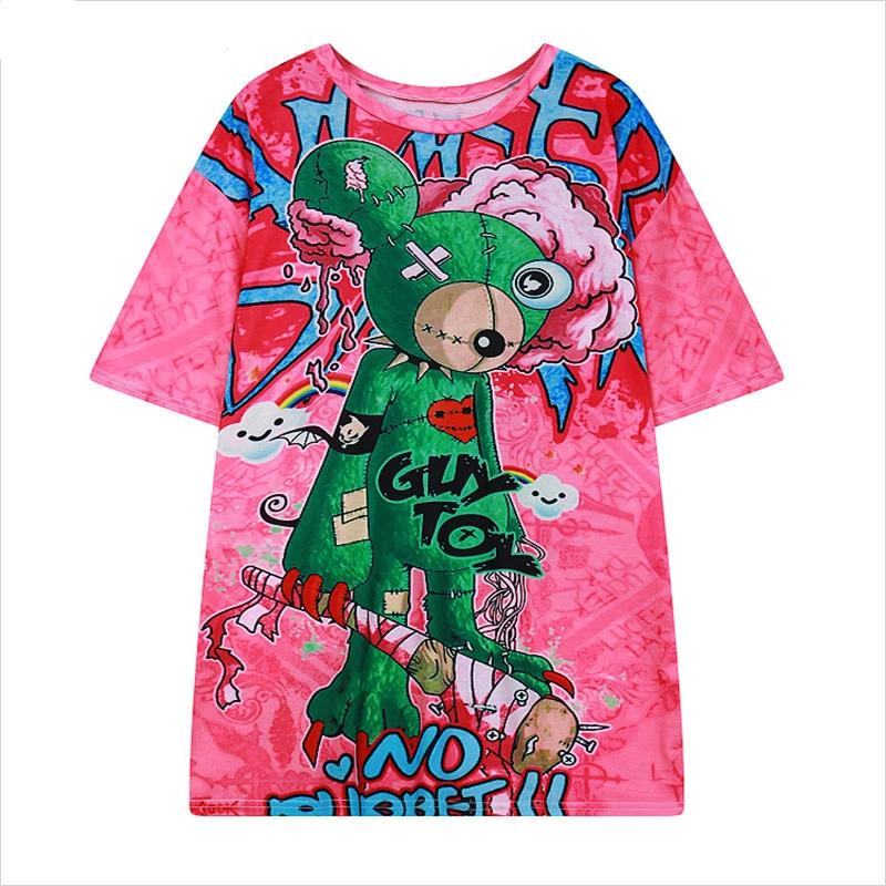 Harajuku Style T Shirt Women Bear Printed | Vimost Shop.