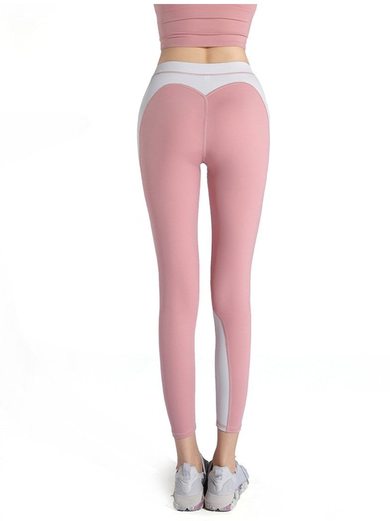 Patchwork Seamless Yoga Pants Fashion High Elastics Hips Lifting Leggings Workout Push Up Running Sports Pants Women Clothing | Vimost Shop.