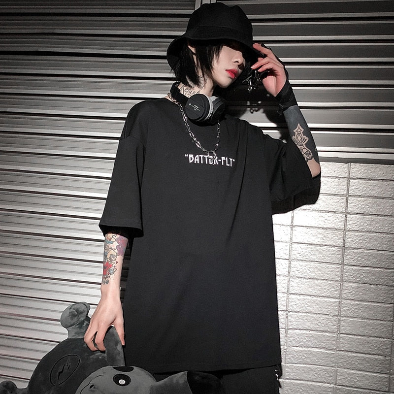 Hip Hop Oversize T Shirt Men Streetwear Harajuku Color Butterfly Tshirt Short Sleeve Cotton Loose HipHop T-Shirt Plus Size | Vimost Shop.