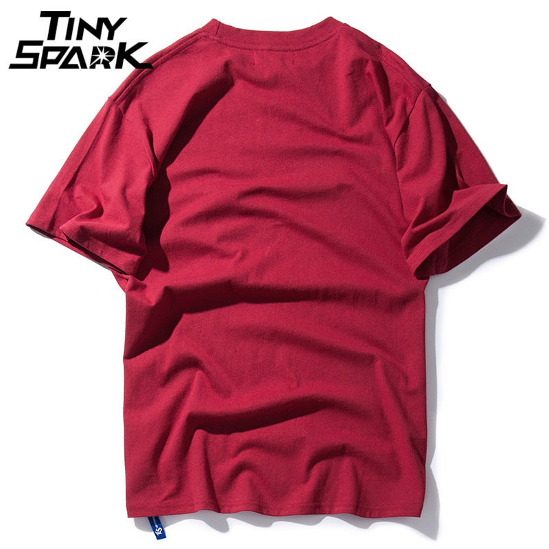 Men Hip Hop T Shirt Streetwear Angry Dog Print Harajuku Tshirt Loose HipHop Oversize T-shirt Long Sleeve Tops Tees Cotton | Vimost Shop.