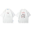 Hip Hop T Shirt Men Japanese Streetwear Embroidery Crane Sakura Lucky T-Shirt Japan Style Harajuku Tshirt Cotton Tops Tees | Vimost Shop.