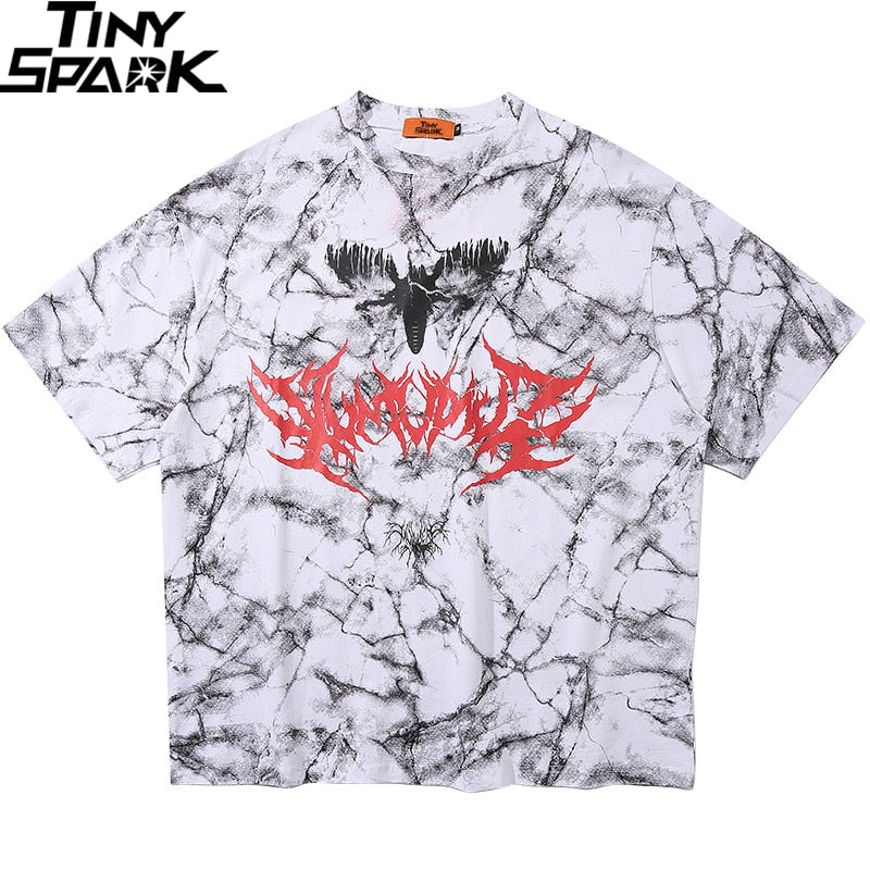 Hip Hop T Shirt Men Streetwear Oversize Dark Style Tshirt Short Sleeve Cotton Loose T-Shirt Summer Clothes Street Wear New | Vimost Shop.