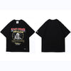 Hip Hop T Shirt Men Streetwear Print Lightning Skull Tshirt Harajuku Summer Tops Tees Short Sleeve Cotton Black T-Shirt | Vimost Shop.