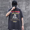 Hip Hop T Shirt Men Streetwear Print Lightning Skull Tshirt Harajuku Summer Tops Tees Short Sleeve Cotton Black T-Shirt | Vimost Shop.