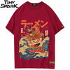 Japanese Harajuku T-Shirt Men Summer Hip Hop T Shirts Noodle Ship Cartoon Streetwear Tshirts Short Sleeve Casual Top Cotton | Vimost Shop.