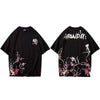 Japanese Sakura T Shirt Hip Hop Streetwear Men Harajuku Crane Tshirt Short Sleeve Summer Fashion Casual T-Shirt Cotton New | Vimost Shop.