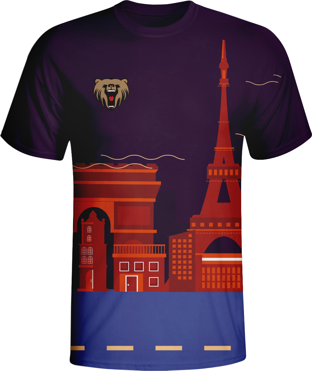 Fashion Design Welocme To France Sublimation Tshirts | Vimost Shop.