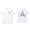 Men Harajuku T Shirt Japanese Ninja Cat Skull Tshirt Hip Hop Streetwear Ukiyoe Embroidery T-Shirts Summer Cotton Tops Tees | Vimost Shop.