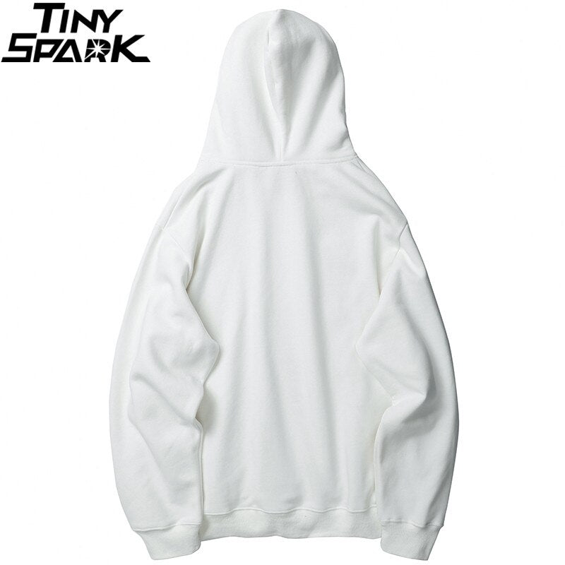 Men Hip Hop Hoodie Sweatshirt Streetwear Funny Rabbit Saw Print Harajuku Hooded Pullover Cotton Autumn Fashion Loose Hoodie | Vimost Shop.