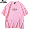 Men Hip Hop T Shirt Streetwear Japanese Sakura Painting Tshirt Short Sleeve Cotton Summer Harajuku T-Shirt Japan Style Pink | Vimost Shop.