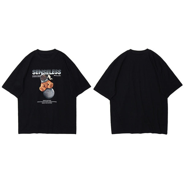 Men Hip Hop T Shirt Streetwear Spaceman Print T-Shirt Harajuku Tshirts Summer Short Sleeve Fashion Casual Tops Tees Cotton | Vimost Shop.