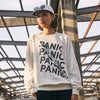 Men Plain Sweatshirts Streetwear Panic Letter Print Hip Hop Pullover Sweatshirt Hoodie Cotton New Autumn Sweatshirt No Hood | Vimost Shop.