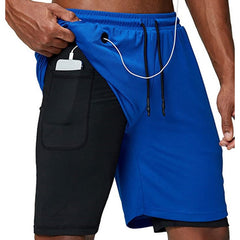 Men Running Shorts 2 In 1 Sport GYM Shorts Men New Design Jogging Fitness Training Shorts Quick Dry Basketball Shorts Male | Vimost Shop.