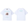 Mens Hip Hop T Shirts Streetwear Retro Childhood Harajuku Tshirt Short Sleeve Summer T-Shirt Cotton Tops Tees Black White | Vimost Shop.