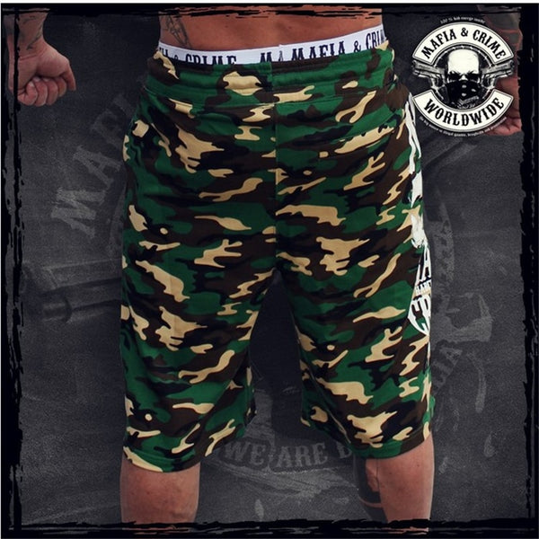 Mens summer fitness camouflage shorts fashion Casual Calf-Length Sweatpants male Joggers Workout Cotton Brand Short Trousers | Vimost Shop.