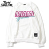 Miami Pullover Sweatshirt Pink Letter Print Men Hip Hop Pullover Sweatshirt Hoodie Autumn Heat Clothing Cotton Streetwear | Vimost Shop.