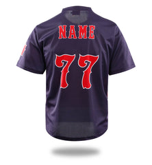 Mens Navy Color Simple Baseball Shirts | Vimost Shop.