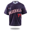 Mens Navy Color Simple Baseball Shirts | Vimost Shop.