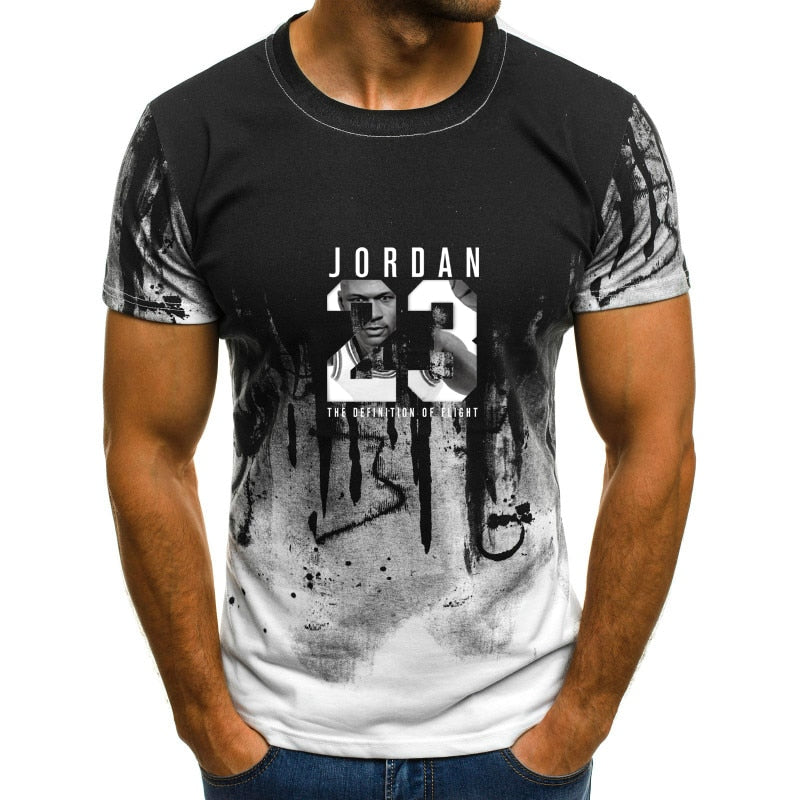 Man's Jordan 23 3D T Shirts Men Camouflage O-neck Fashion Printed 23 Hip-Hop Tee Camisetas Clothing Casual Top | Vimost Shop.