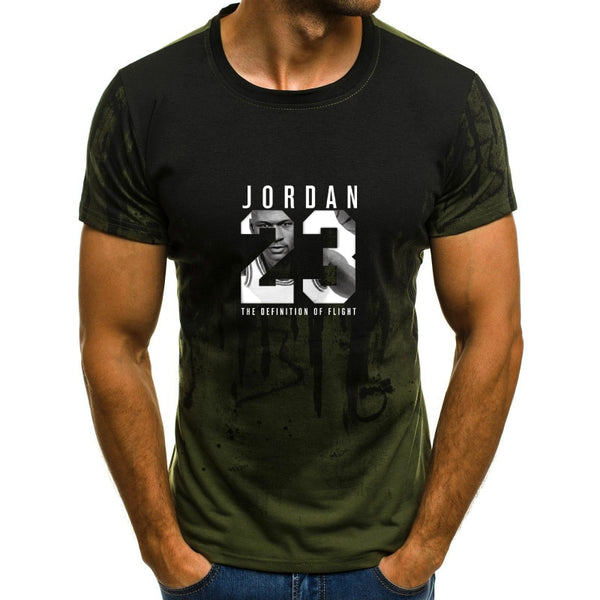 Man's Jordan 23 3D T Shirts Men Camouflage O-neck Fashion Printed 23 Hip-Hop Tee Camisetas Clothing Casual Top | Vimost Shop.