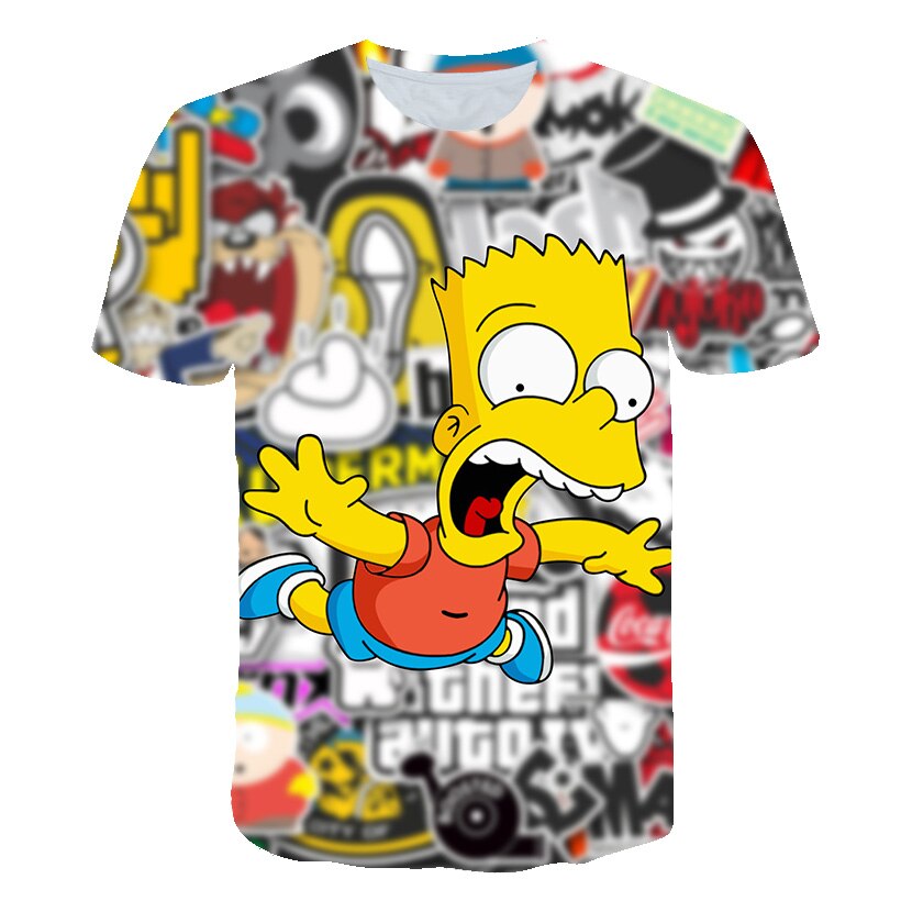 spongebob squarepants casual men's t-shirts, 3D printed t-shirts, casual cartoon fashion t-shirts, men and women | Vimost Shop.