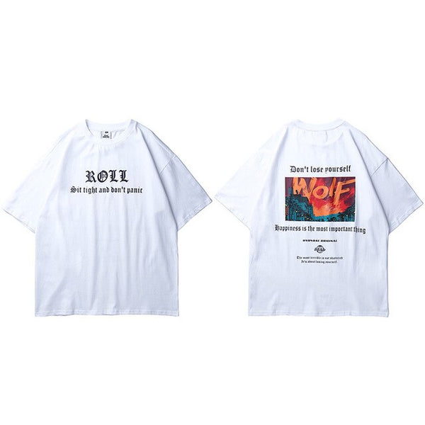 Oversize Hip Hop T Shirt Men Streetwear Harajuku Printed Tee Shirt Short Sleeve Cotton Casual T-Shirt Fashion Black Tshirt | Vimost Shop.