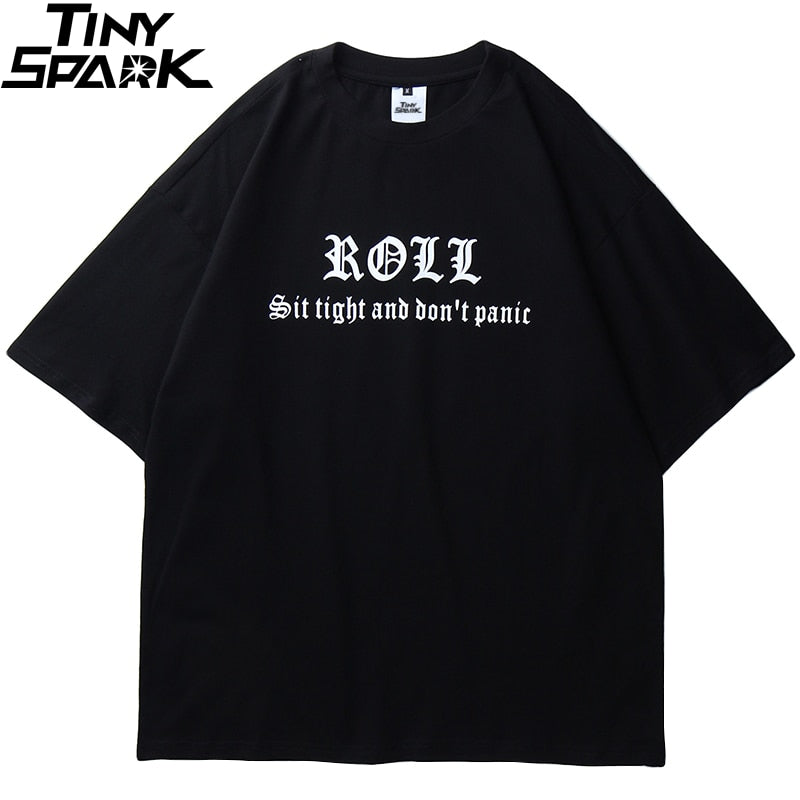 Oversize Hip Hop T Shirt Men Streetwear Harajuku Printed Tee Shirt Short Sleeve Cotton Casual T-Shirt Fashion Black Tshirt | Vimost Shop.