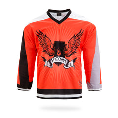 Phoenix Design Orange Ice Hockey Jersey | Vimost Shop.