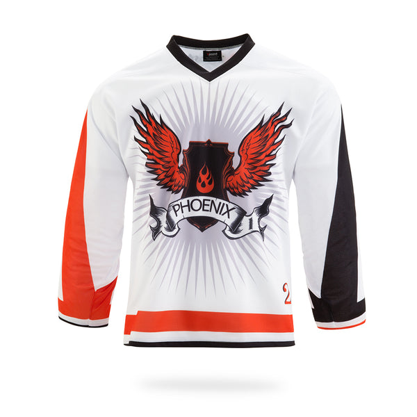 Phoenix Design White Ice Hockey Jersey | Vimost Shop.