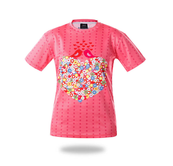 Pink Lovebirds Design Tshirts | Vimost Shop.