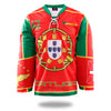 Sublimated Red Portugal Design Ice Hockey Jersey | Vimost Shop.