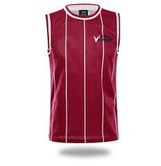 Red Stripes Simple Design Basketball Shirts And Shorts | Vimost Shop.