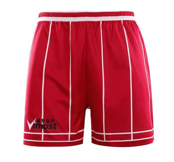 Red Stripes Simple Design Basketball Shirts And Shorts | Vimost Shop.