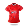 Red I love You Design Tshirts | Vimost Shop.