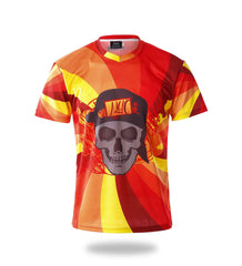 Sublimated Red Design Skull Gaming Jersey